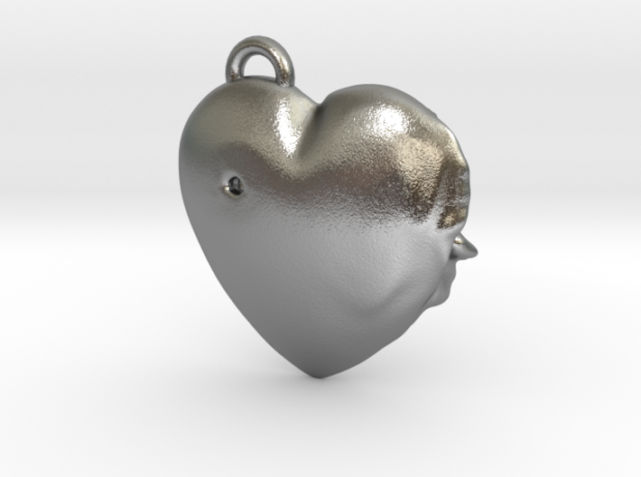 Exit Wound Heart Pendant 3d printed