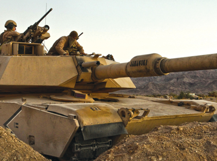 Abrams M1A1 MBT SET OF 9  3d printed M1Ai Dug In!