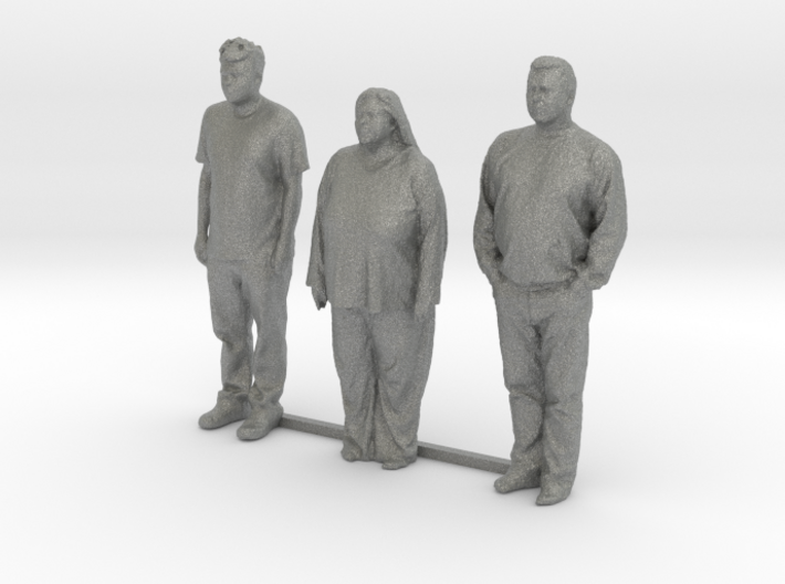 HO Scale people standing 8 3d printed This is a render not a picture