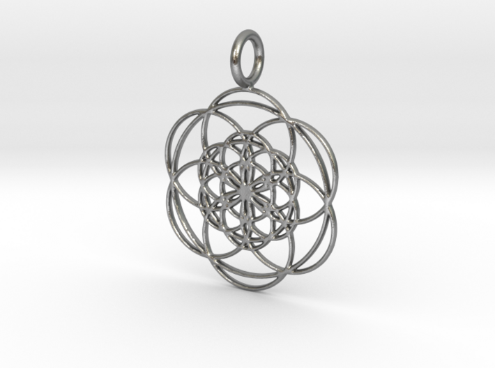 Seed of Life within Seed of Life 40mm 34mm 3d printed