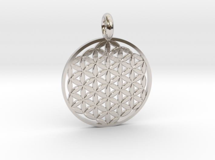 Flower of Life Pendant 22mm and 30mm 3d printed