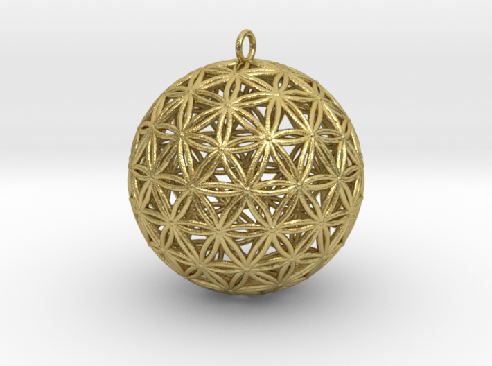 Geodesic Flower of Life Sphere 3d printed