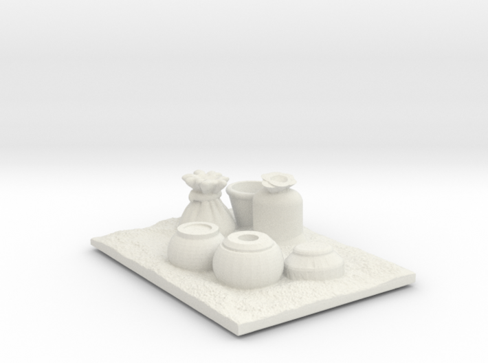 Suspicious Village Pots 3d printed