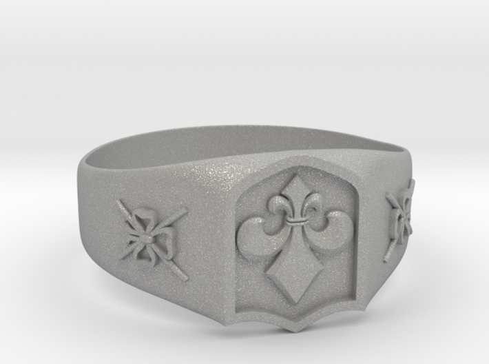 Fleur-de-lis and the Director of Ceremonies Ring 3d printed