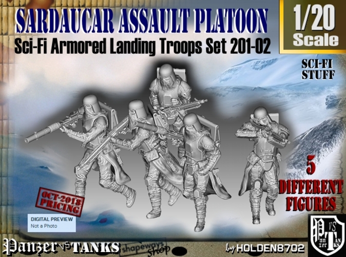 1/20 Sci-Fi Sardaucar Platoon Set 201-02 3d printed