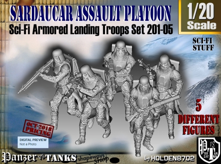 1/20 Sci-Fi Sardaucar Platoon Set 201-05 3d printed