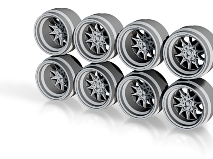 JNC 003 8-0 Hot Wheels Rims 3d printed