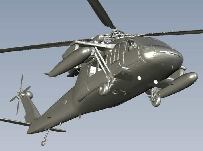 1/200 scale Sikorsky UH-60 Black Hawk x 4 3d printed 