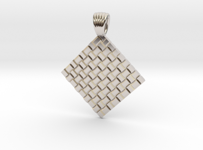 Braided Metal [pendant] 3d printed