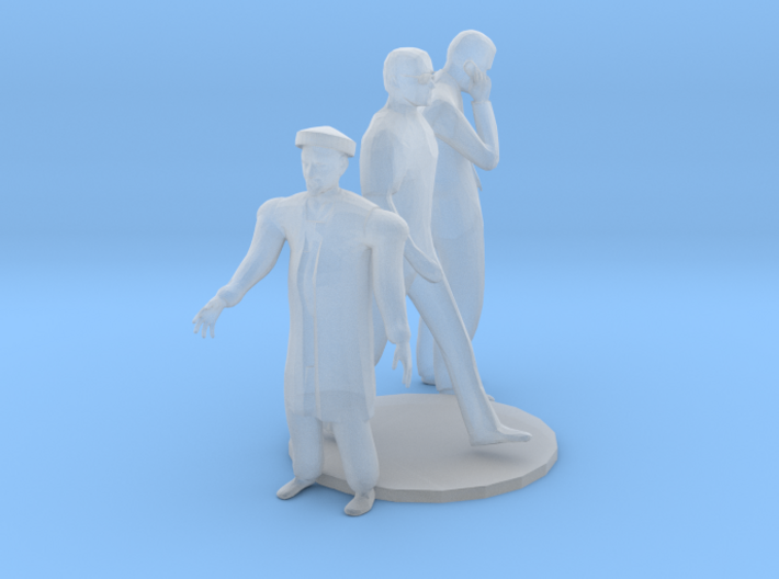 HO Scale Standing Men 3d printed This is a render not a picture