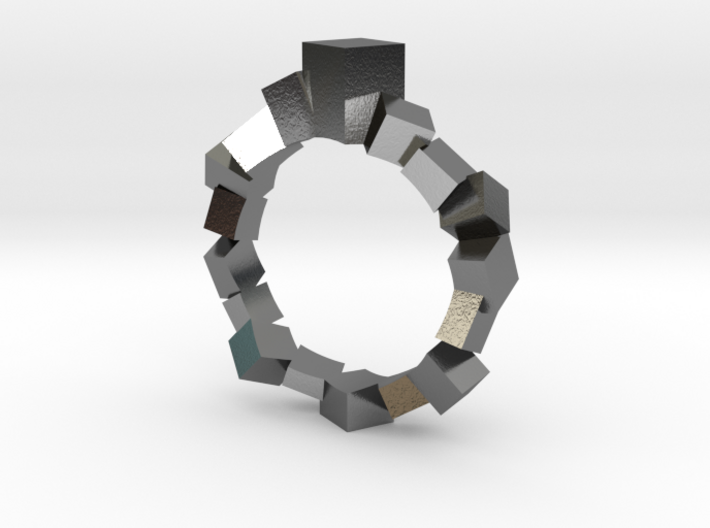 María Geometric Ring 3d printed 