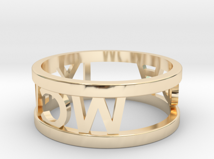 Alpha Phi Ring w Founding Date 3d printed