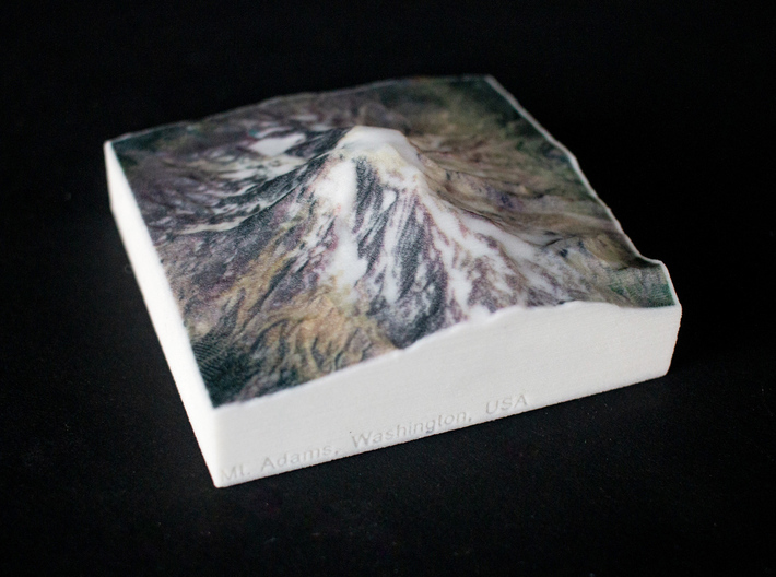 Mt. Adams, Washington, USA, 1:100000 Explorer 3d printed