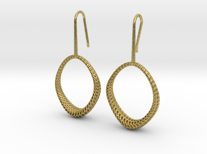 D-STRUCTURA IRIS Earrings. Structured Chic 3d printed
