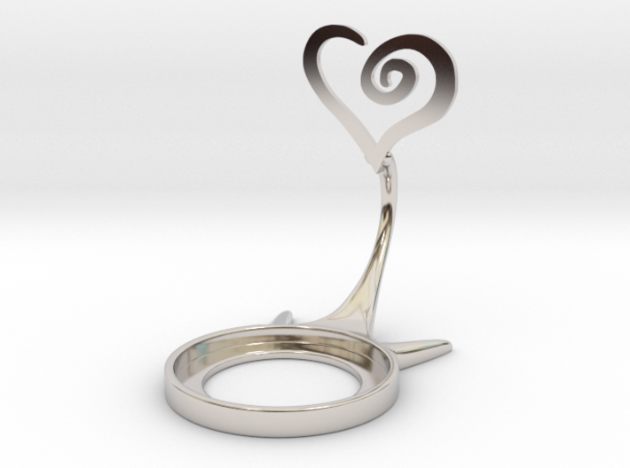 Valentine Spiral Heart 3d printed