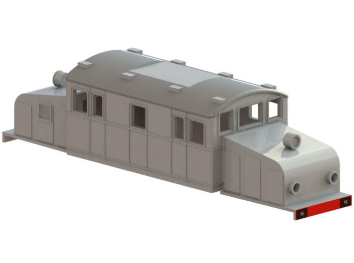 Swedish SJ electric locomotive type Oc- N-scale 3d printed CAD-model