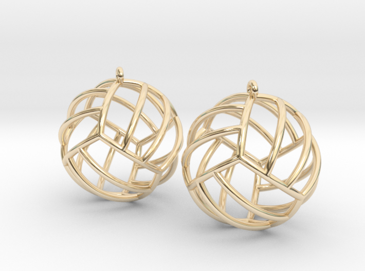 Pair of Volleyball Earrings 3d printed