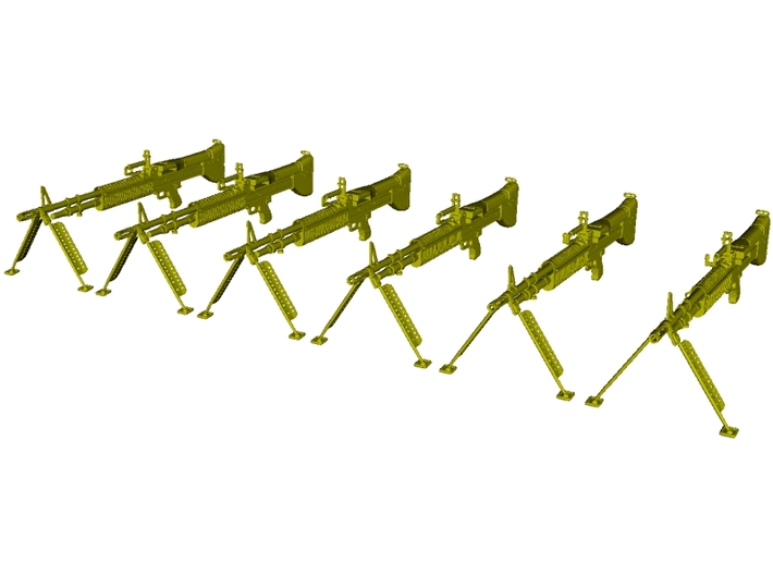 1/24 scale Saco Defense M-60 machineguns x 6 3d printed