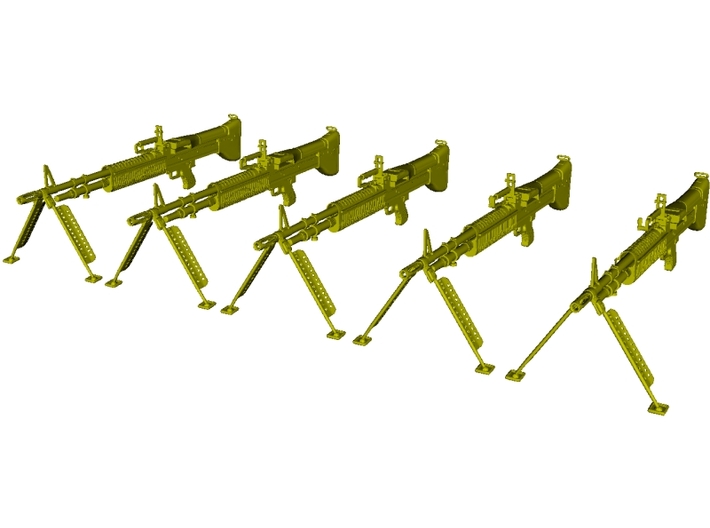 1/24 scale Saco Defense M-60 machineguns x 5 3d printed