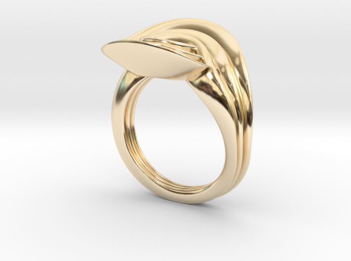 Masalla Curved Ring 3d printed