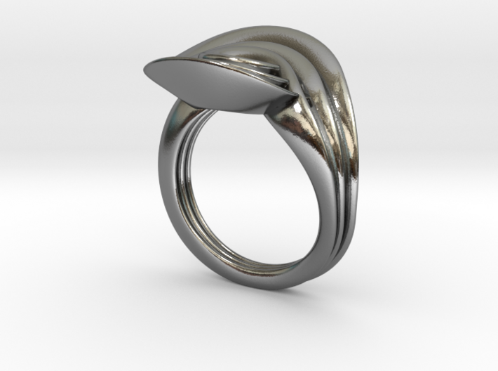 Masalla Curved Ring 3d printed 