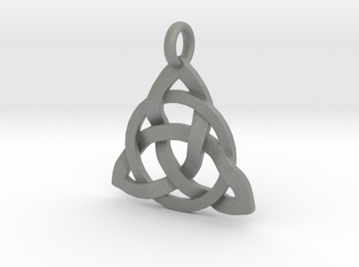 Circle Knotty Pendant 3d printed
