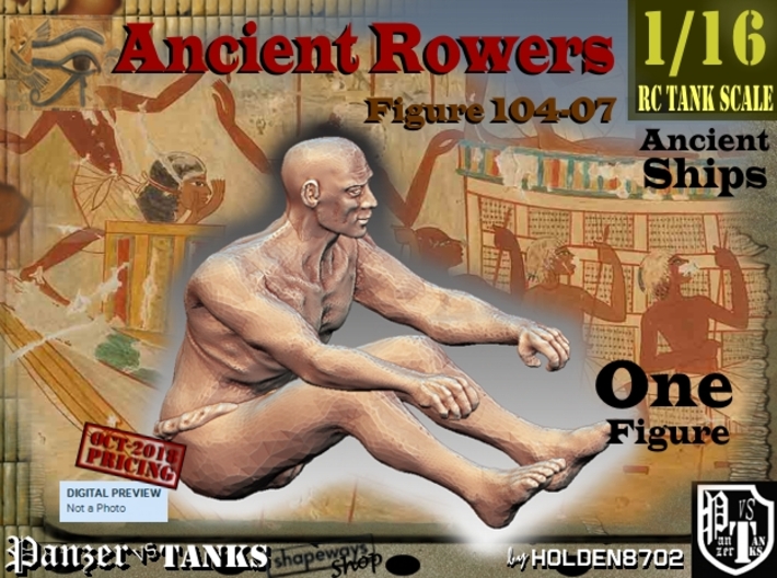 1/16 Ancient Rower fig104-07 3d printed