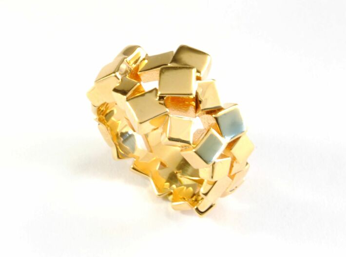 Prism Double Ring (from $15) 3d printed 