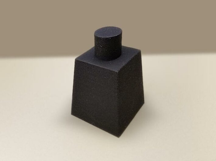 Buddha Head Plinth (Fits Head Type 1 &amp; 2) 3d printed Actual printed example in Black Natural Versatile Plastic