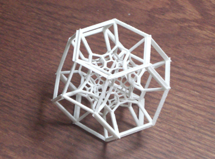 Inversion of 15 Truncated Octahedra 3d printed 15 truncated octahedra, inverted