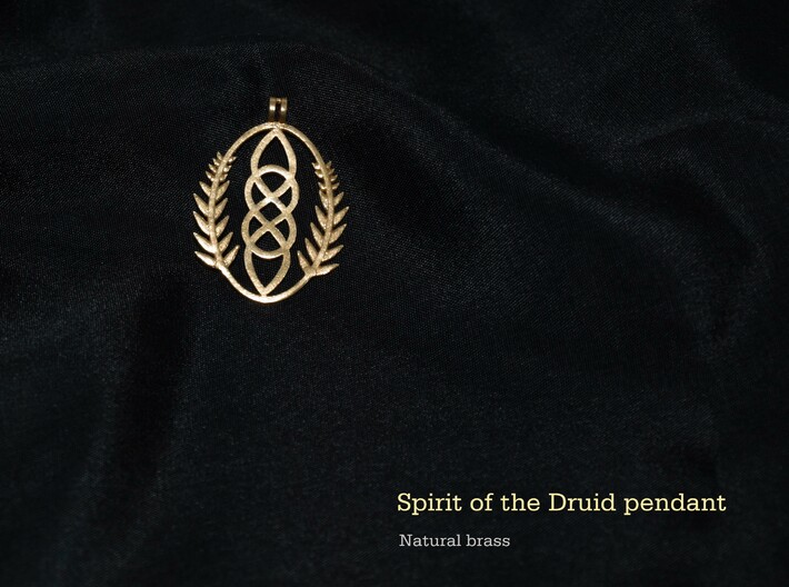 Spirit of the Druid Pendant 3d printed