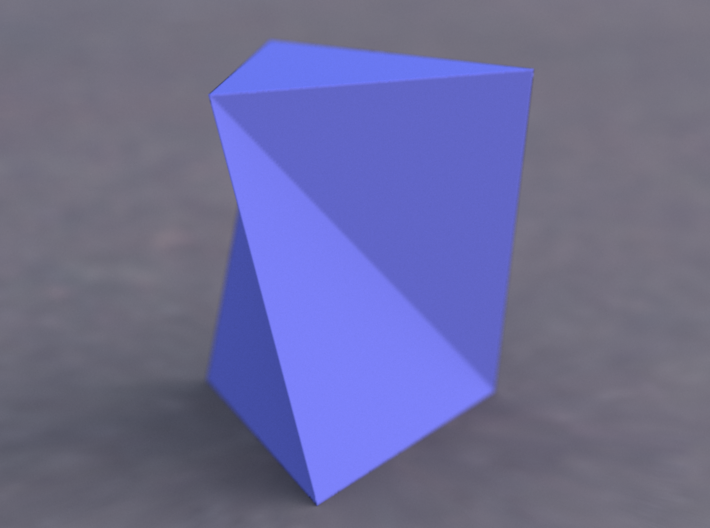 Schönhardt Polyhedron 3d printed Example render of printed polyhedron