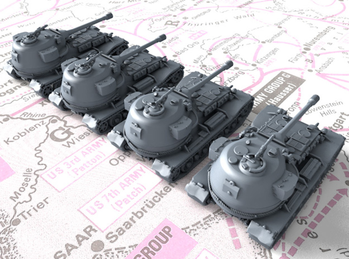 1/285 (6mm) German Pz.Kpfw. VII Heavy Tanks x4 3d printed 1/285 (6mm) German Pz.Kpfw. VII Heavy Tanks x4