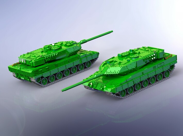 German Leopard 2 A7 MBT 1/144 3d printed Set contains 1 Model