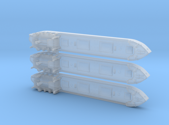 1/3000th scale 3 x soviet cargo ship Pioneer 3d printed