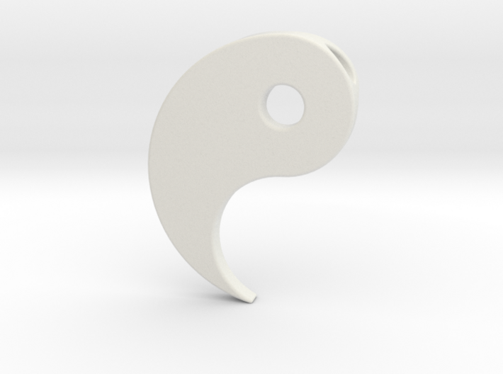 Yin Yang Pendant - Part 1 3d printed