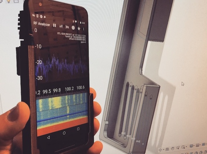 Nexus 5 SDR (With antenna support) 3d printed 