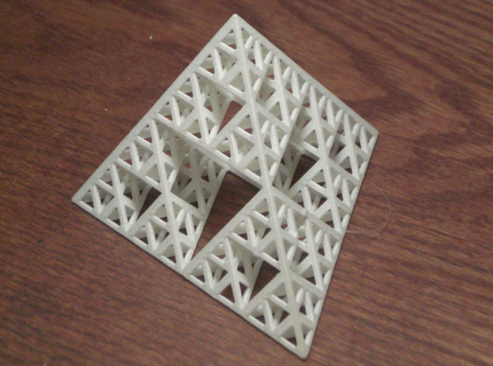Sierpinski Tetrahedron 3d printed Sierpinski tetrahedron, level 4