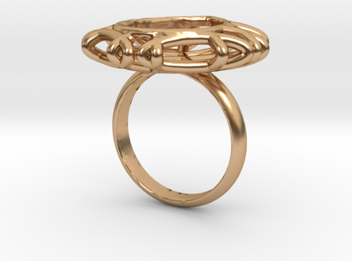Ring with Swarovski crystal 3d printed