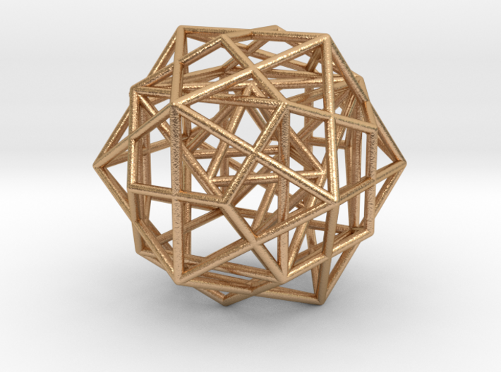 Nested Platonic Solids -Round Wires 3d printed