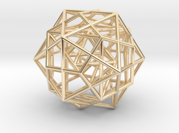 Nested Platonic Solids -Round Wires 3d printed