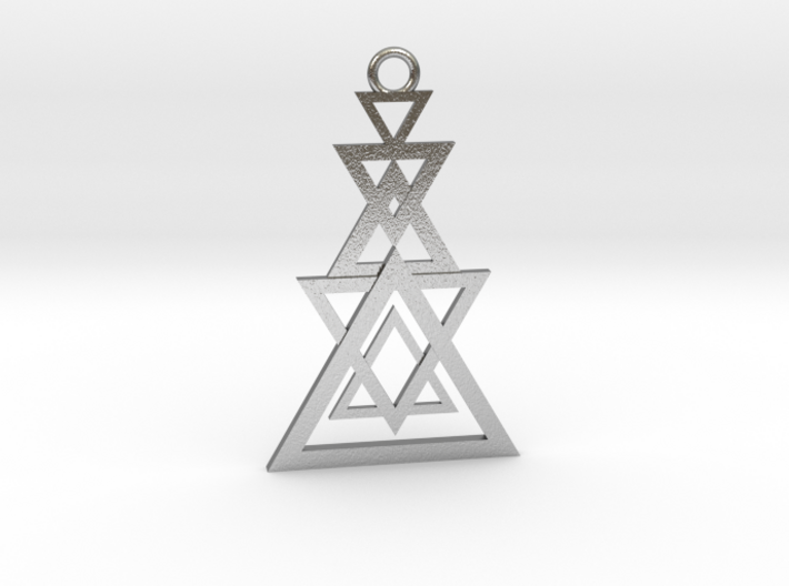 Geometrical pendant no.11 3d printed