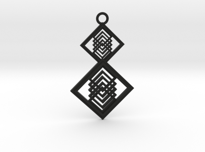 Geometrical pendant no.15 3d printed