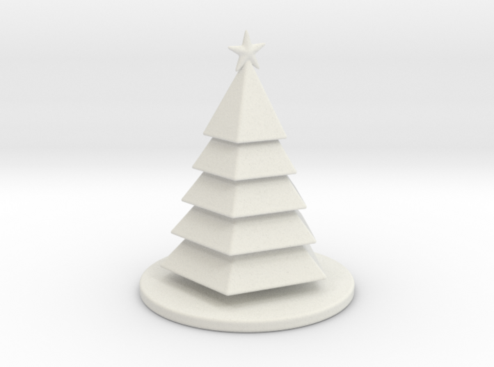 Christmas Tree Stylized Miniature 01 3d printed 