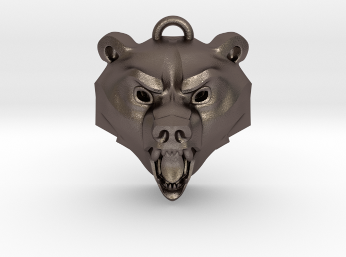 Bear Medallion (hollow version) small 3d printed