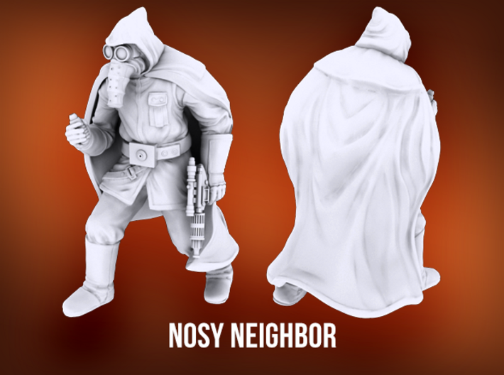 Nosy Neighbor 3d printed 