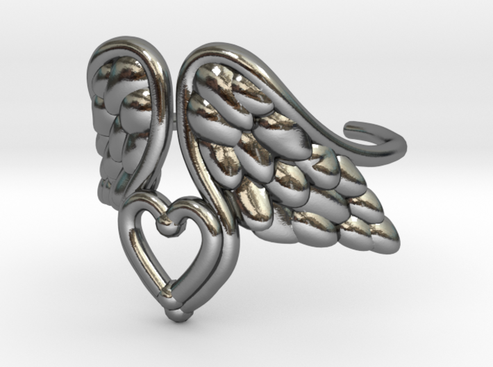 Tinas hearted wings 3d printed