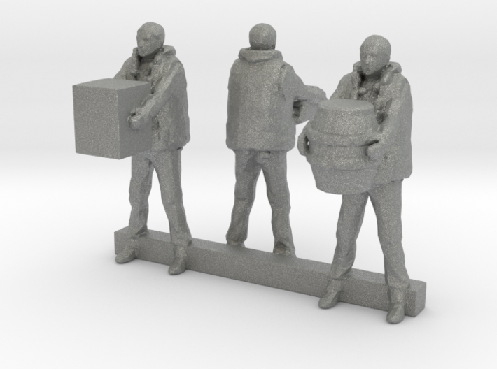 N Scale Dock Workers 3d printed This is a render not a picture