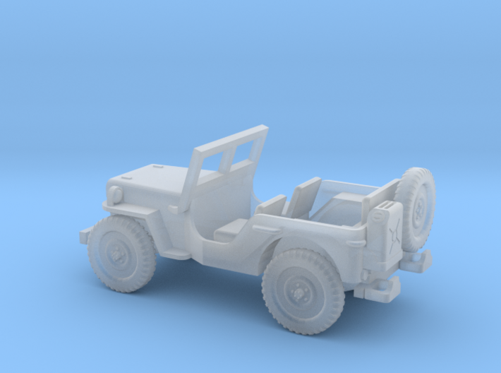 1/87 Scale MB Jeep 3d printed