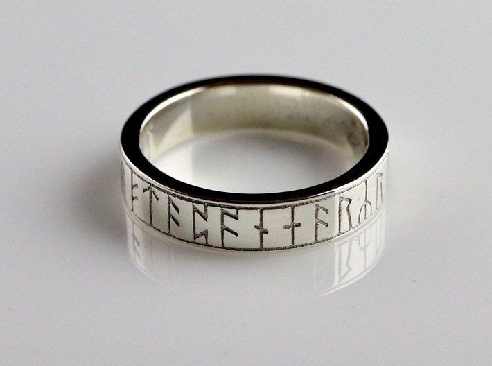 Kingmoor Ring of Regeneration - Silver 3d printed 